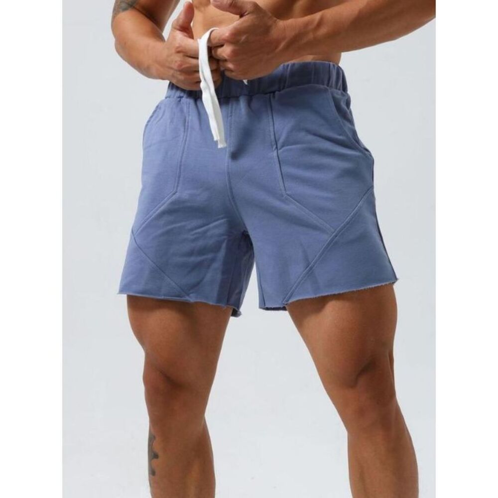 Everyday the Label Athletic Shorts Relaxed Fit Drawstring Men Dusty Blue